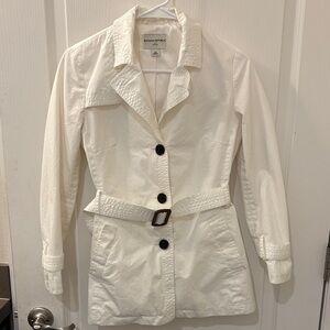 Banana Republic Women's White Trench Coat